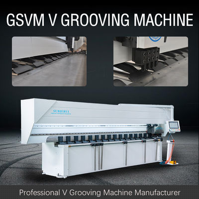 Métal souple cannelant la machine de cannelure de la commande numérique par ordinateur V de machine pour l'appui vertical d'affichage de Signage