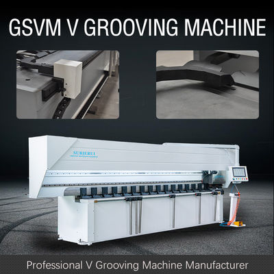 Métal souple cannelant la machine de cannelure de la commande numérique par ordinateur V de machine pour l'appui vertical d'affichage de Signage