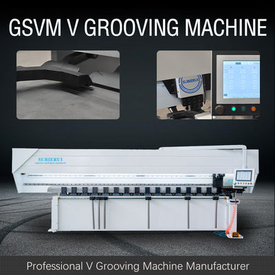 Métal souple cannelant la machine de cannelure de la commande numérique par ordinateur V de machine pour l'appui vertical d'affichage de Signage