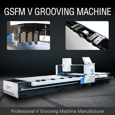 Machine de découpe horizontale à rainures en V à grande vitesse 5900 × 2000 × 1550 mm pour panneaux métalliques