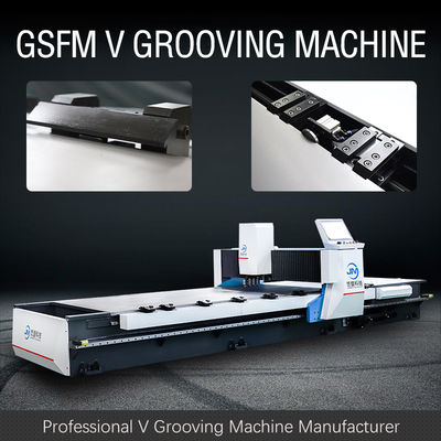 Modèle 1225 Machine à rainures CNC V avec entraînement hydraulique pour plaques de cuivre