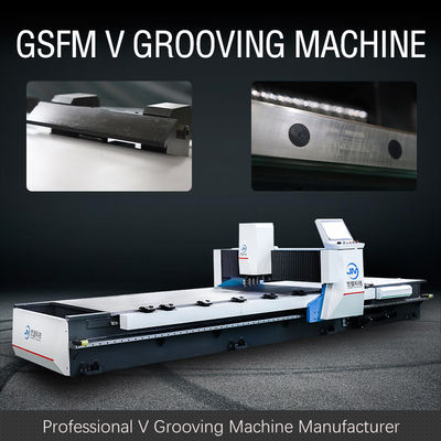 Machine à rainures CNC à V à grande vitesse pour l'industrie de la décoration en acier inoxydable - modèle 1225