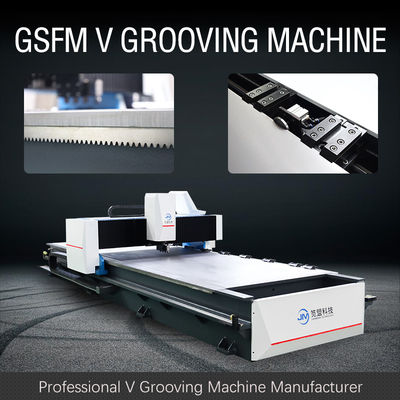 Machine à rainures CNC à V à grande vitesse pour l'industrie de la décoration en acier inoxydable - modèle 1225
